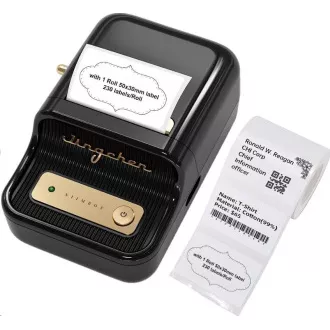Niimbot Label Printer B21S Smart, negru rolă de etichete 210 buc. Niimbot Label Printer B21S Smart, negru rolă de etichete 210 buc.