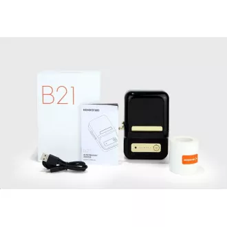 Niimbot Label Printer B21S Smart, negru   rolă de etichete 210 buc.