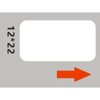 Etichete Niimbot RP 12x22mm 260 buc Alb pentru D11 și D110