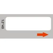 Etichete Niimbot RP 12x40mm 160pcs alb pentru D11 și D110