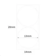 Etichete Niimbot R 14x28mm 220pcs WhiteRound B pentru D11 și D110