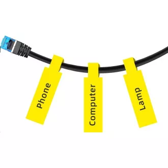 Etichete pentru cabluri Niimbot RXL 12, 5x109mm 65buc Galben pentru D11 și D110