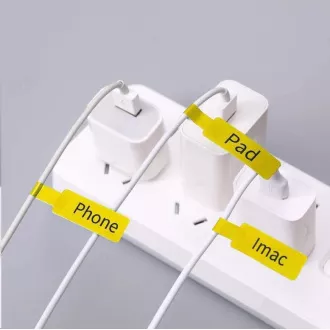 Etichete pentru cabluri Niimbot RXL 12, 5x109mm 65buc Galben pentru D11 și D110