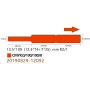 Etichete pentru cabluri Niimbot RXL 12, 5x109mm 65buc Red pentru D11 și D110