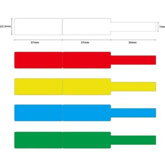 Etichete pentru cabluri Niimbot RXL 12, 5x109mm 65buc Red pentru D11 și D110 Etichete pentru cabluri Niimbot RXL 12, 5x109mm 65buc Red pentru D11 și D110