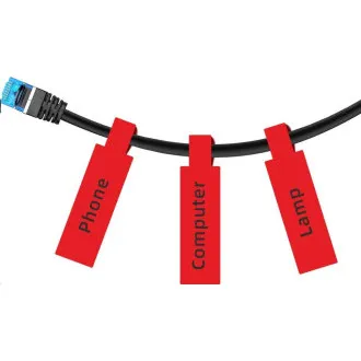 Etichete pentru cabluri Niimbot RXL 12, 5x109mm 65buc Red pentru D11 și D110 Etichete pentru cabluri Niimbot RXL 12, 5x109mm 65buc Red pentru D11 și D110