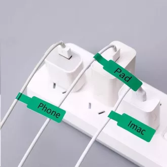 Etichete pentru cabluri Niimbot RXL 12, 5x109mm 65buc Verde pentru D11 și D110 Etichete pentru cabluri Niimbot RXL 12, 5x109mm 65buc Verde pentru D11 și D110
