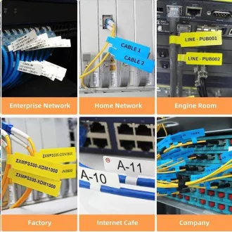 Etichete pentru cabluri Niimbot RXL 12, 5x109mm 65 buc Albastru pentru D11 și D110