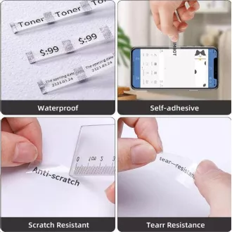 Etichete Niimbot EP 14x30mm 210buc Transparent pentru D11 și D110