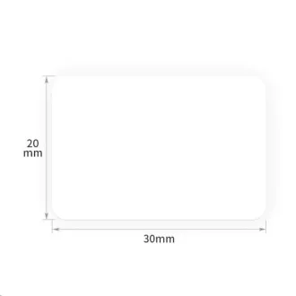 Etichete Niimbot R 30x20mm 320pcs Alb pentru B21, B21S, B3S, B1 Etichete Niimbot R 30x20mm 320pcs Alb pentru B21, B21S, B3S, B1