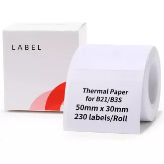 Etichete Niimbot R 50x30mm 230 buc Alb pentru B21, B21S, B3S, B1