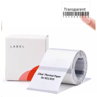 Etichete Niimbot ER 40x30mm 230buc Transparent pentru B21, B21S, B3S, B1 Etichete Niimbot ER 40x30mm 230buc Transparent pentru B21, B21S, B3S, B1