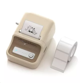 Imprimantă de etichete Niimbot B21S Smart, albă   rolă de etichete 210 buc.
