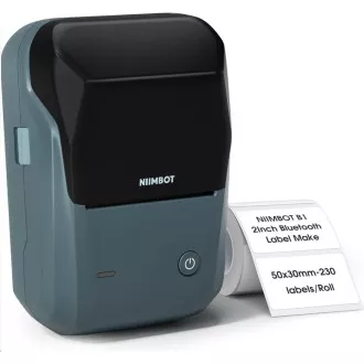 Niimbot Label Printer B1 Smart, albastru lac   rolă de etichete 210 buc.