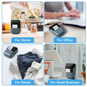 Niimbot Label Printer B1 Smart, albastru lac   rolă de etichete 210 buc.