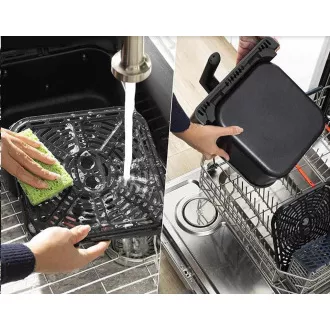 Cosori Dual Blaze 6.4L SMART Friteuză cu aer cald Cosori Dual Blaze 6.4L 5x frigăruie și grătar. grătar, negru Cosori Dual Blaze 6.4L SMART Friteuză cu aer cald Cosori Dual Blaze 6.4L 5x frigăruie și grătar. grătar, negru