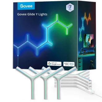 Panou de lumină în formă de Y Govee LED RGBIC - 7 buc