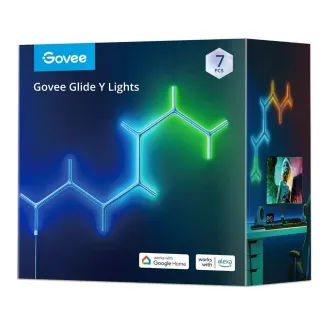 Panou de lumină în formă de Y Govee LED RGBIC - 7 buc