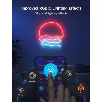 Banda LED flexibila Govee Neon 2 MATTER (3m) - RGBIC