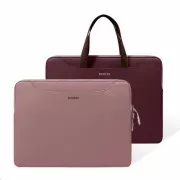 Geantă de mână subțire pentru laptop TomToc Light-A21, bicoloră, 13,5 inci - zmeură