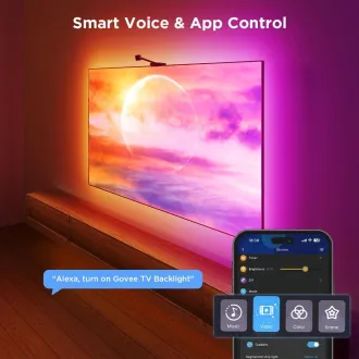 Govee Backlight 3S Netflix TV 55-65 SMART LED iluminare de fundal RGBICW Govee Backlight 3S Netflix TV 55-65 SMART LED iluminare de fundal RGBICW