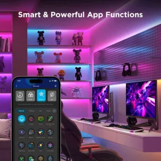 Bandă LED Govee WiFi RGBICW Smart PRO 5m Matter - extra durabilă Bandă LED Govee WiFi RGBICW Smart PRO 5m Matter - extra durabilă