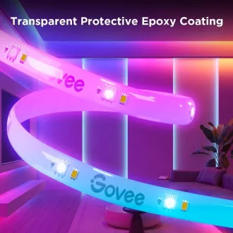 Bandă LED Govee WiFi RGBICW Smart PRO 5m Matter - extra durabilă Bandă LED Govee WiFi RGBICW Smart PRO 5m Matter - extra durabilă