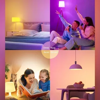 Bec Govee Smart RGBWW 12W-85W 1200lm E27 Durată lungă