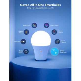 Bec Govee Smart RGBWW 9W-60W 800lm E27 Durată lungă Bec Govee Smart RGBWW 9W-60W 800lm E27 Durată lungă