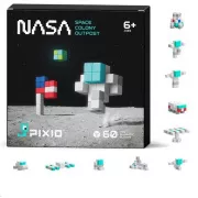 PIXIO NASA - Kit de construcție magnetică pentru bază colonială
