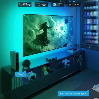 Govee AI Sync Box 2 Smart TV cu iluminare de fundal RGBICW 55-65"