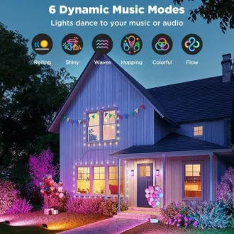 Govee Flood Lights 2 lumini LED SMART de exterior 4 buc