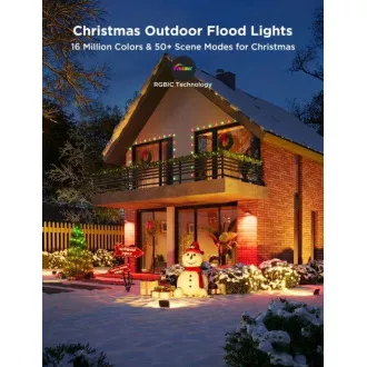 Govee Flood Lights 2 lumini LED SMART de exterior 4 buc