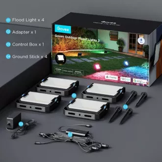 Govee Flood Lights 2 lumini LED SMART de exterior 4 buc