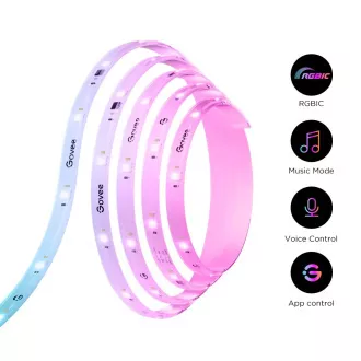 Bandă LED Govee WiFi RGBICW Smart PRO 3m Matter - extra durabilă Bandă LED Govee WiFi RGBICW Smart PRO 3m Matter - extra durabilă