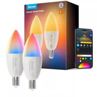 Bec inteligent Govee RGBWW 5W-50W 450lm E14 Durată lungă de viață 2 buc Matter