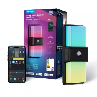 Lampă de perete inteligentă pentru exterior Govee RGBICWW 1500lm Matter