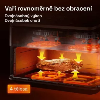 Friteuză cu aer Cosori TF101S Dual Blaze TwinFry 10l - albă