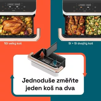Friteuză cu aer Cosori TF101S Dual Blaze TwinFry 10l - albă