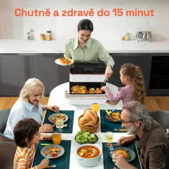 Friteuză cu aer Cosori TF101S Dual Blaze TwinFry 10l - albă