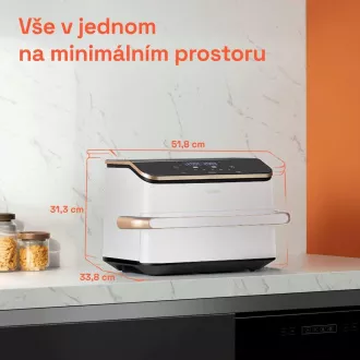 Friteuză cu aer Cosori TF101S Dual Blaze TwinFry 10l - albă