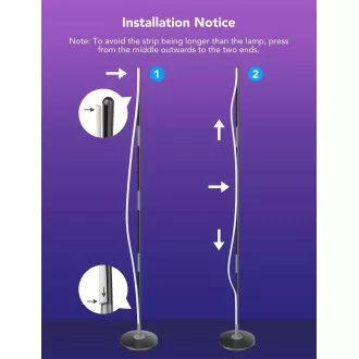 Lampă de podea Govee RGBW Lampă de podea Lite Matter