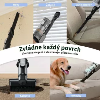 Levoit LVAC-300 Plus 6 în 1 fără fir Turbo Cyclone negru