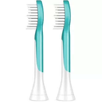 Philips HX6042/33 Sonicare For Kids, capete de schimb, pentru copii, dimensiune standard, 2 bucăți, cu fixare rapidă, aqua Philips HX6042/33 Sonicare For Kids, capete de schimb, pentru copii, dimensiune standard, 2 bucăți, cu fixare rapidă, aqua