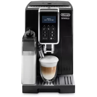 Mașină de cafea automată DeLonghi Dinamica ECAM 350.55.B, 15 bar, râșniță încorporată, sistem de lapte, tavă pentru cafea măcinată Mașină de cafea automată DeLonghi Dinamica ECAM 350.55.B, 15 bar, râșniță încorporată, sistem de lapte, tavă pentru cafea măcinată