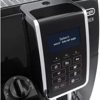 Mașină de cafea automată DeLonghi Dinamica ECAM 350.55.B, 15 bar, râșniță încorporată, sistem de lapte, tavă pentru cafea măcinată Mașină de cafea automată DeLonghi Dinamica ECAM 350.55.B, 15 bar, râșniță încorporată, sistem de lapte, tavă pentru cafea măcinată