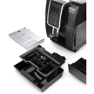 Mașină de cafea automată DeLonghi Dinamica ECAM 350.55.B, 15 bar, râșniță încorporată, sistem de lapte, tavă pentru cafea măcinată Mașină de cafea automată DeLonghi Dinamica ECAM 350.55.B, 15 bar, râșniță încorporată, sistem de lapte, tavă pentru cafea măcinată