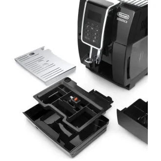 Mașină de cafea automată DeLonghi Dinamica ECAM 350.55.B, 15 bar, râșniță încorporată, sistem de lapte, tavă pentru cafea măcinată Mașină de cafea automată DeLonghi Dinamica ECAM 350.55.B, 15 bar, râșniță încorporată, sistem de lapte, tavă pentru cafea măcinată