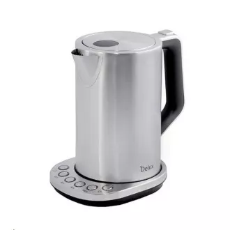 Fierbător electric ORAVA Delux, 2200 W, 1,7 l, control temperatură, oprire automată, oțel inoxidabil