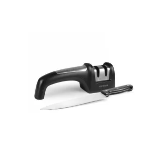 Ascuțitor de cuțite ORAVA BN-10, manual, discuri diamantate / ceramice, mâner Soft Touch Ascuțitor de cuțite ORAVA BN-10, manual, discuri diamantate / ceramice, mâner Soft Touch